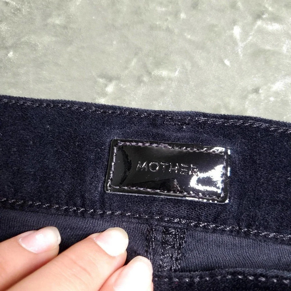Mother The Charmer Black Velvet Pants - Picture 4 of 10
